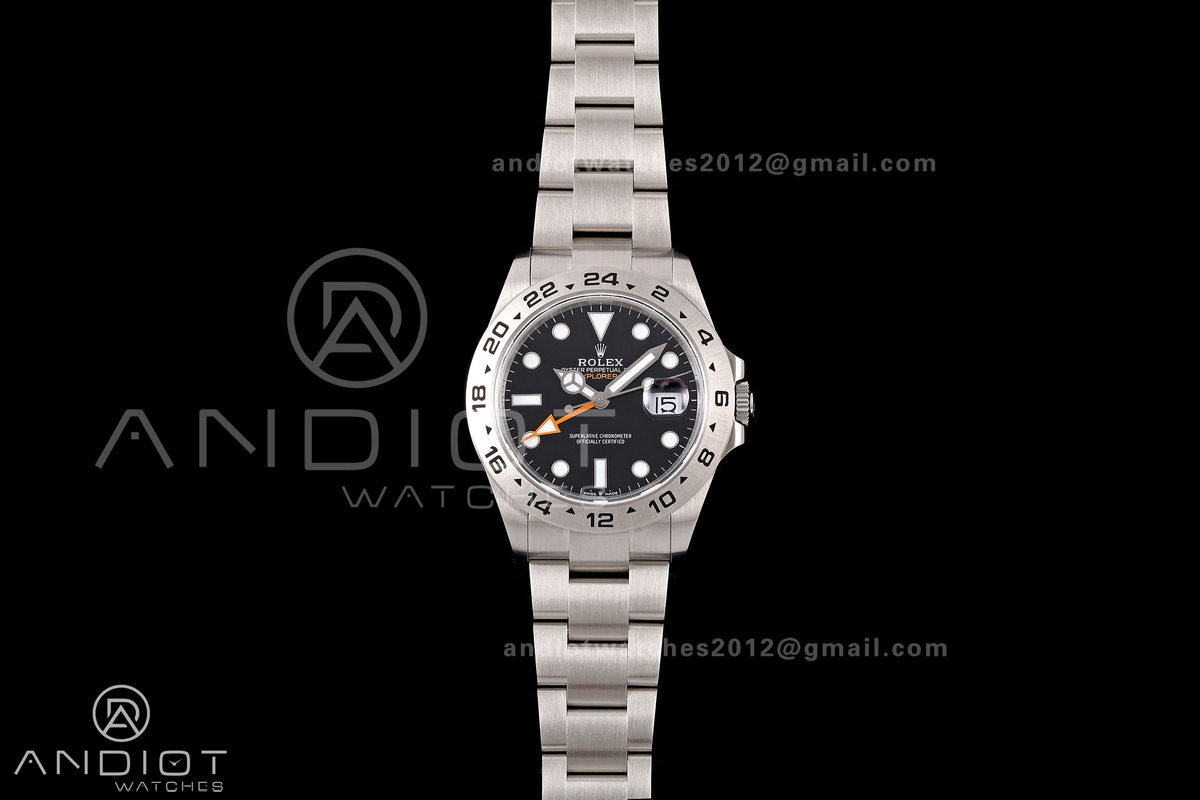 Explorer II 42mm 226570 904L SS QF 1:1 Best Edition White Dial on Bracelet JH3285-2 (Free Sprung)